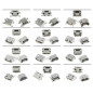 ZESTAW ZŁĄCZ GNIAZDO SMD MIKRO MICRO USB 5-PIN x12