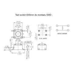 MIKROPRZYCISK Tact Switch SMD H-5mm 4-P 10szt
