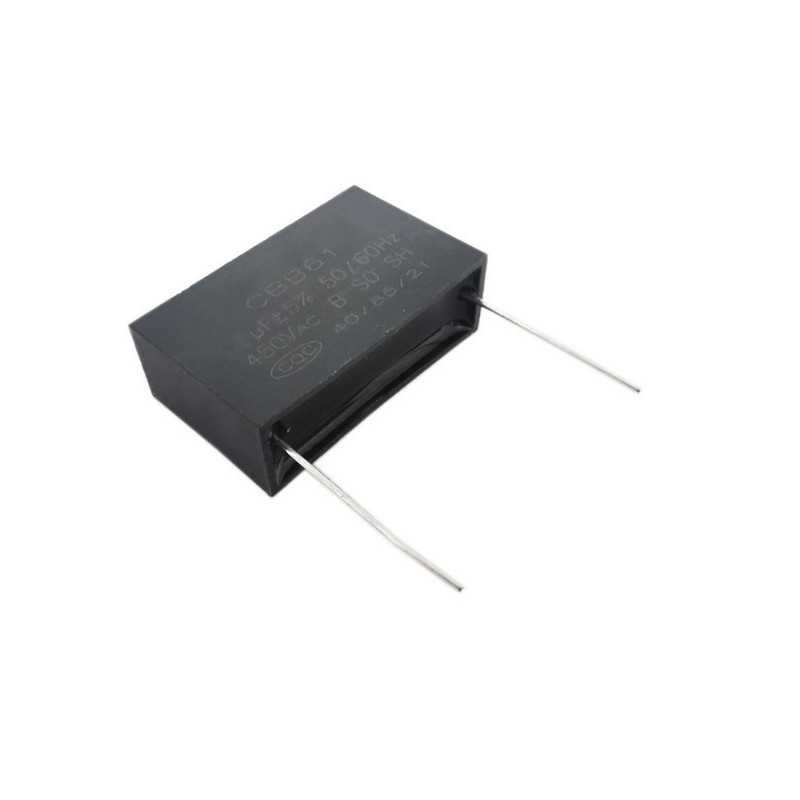 KONDENSATOR 10uF 450V SILNIKOWY CBB61 ROZRUCHOWY W DRUK PCB
