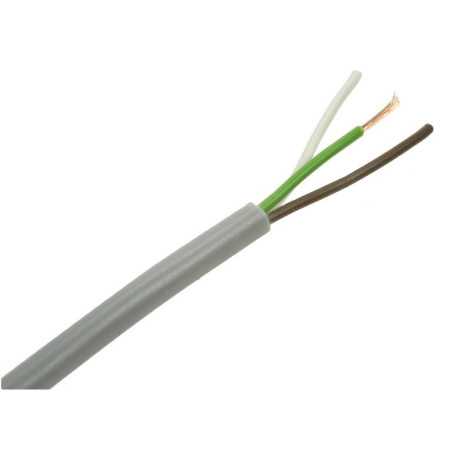 PRZEWÓD LIYY 3x0,14mm2 SZARY LINKA Cu TECHNOKABEL OKRĄGŁY 300V
