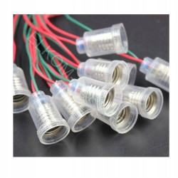GNIAZDO OPRAWKA CLEAR ŻARÓWKI E10 Z PRZEWODEM METAL-PLASTIK