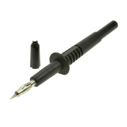 KOŃCÓWKA SONDA POMIAROWA CZARNA 20.157.2 GNIAZDO BANAN 4mm 32A 1000V AMASS