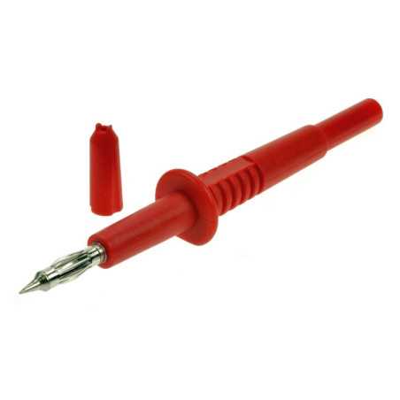 KOŃCÓWKA SONDA POMIAROWA CZERWONA 20.157.2 GNIAZDO BANAN 4mm 32A 1000V AMASS