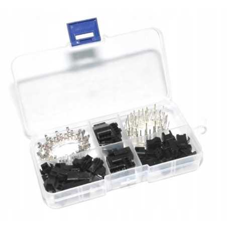 ZESTAW ZŁĄCZ CZARNYCH JST-SM 2,5mm 150szt 2 3 4 PIN WTYKI