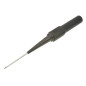 KOŃCÓWKA SONDA POMIAROWA CZARNA IGŁA 20.161.2 GNIAZDO BANAN 4mm 73mm 30V 1A AMASS