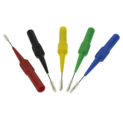 KOŃCÓWKA SONDA POMIAROWA CZARNA IGŁA 20.161.2 GNIAZDO BANAN 4mm 73mm 30V 1A AMASS