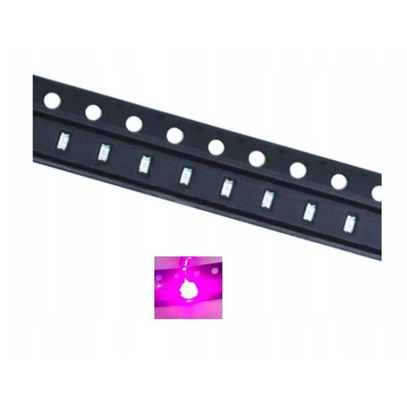 DIODA LED SMD 0603 RÓŻOWA PINK 120mcd 120st