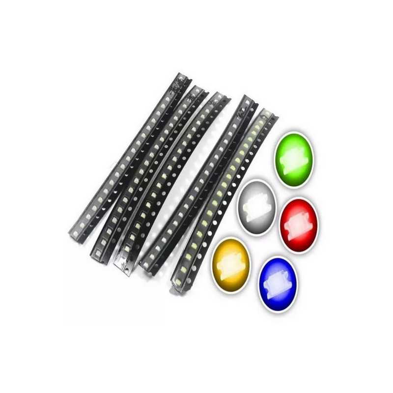 DIODA LED SMD 0603 ZESTAW 100szt 5 KOLORÓW