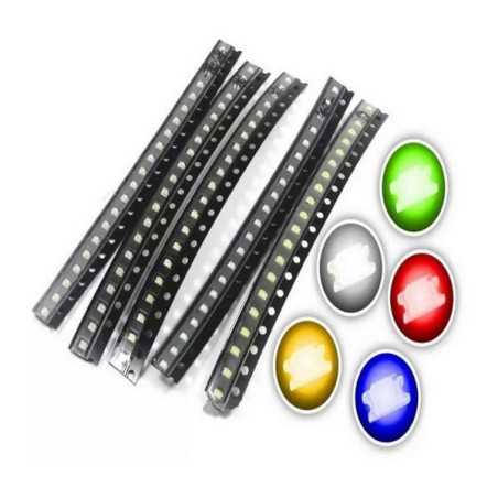 DIODA LED SMD 0603 ZESTAW 100szt 5 KOLORÓW