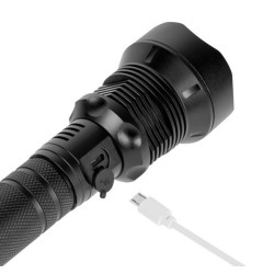 LATARKA RĘCZNA 20W ZOOM 1857Lm AKUMULATOROWA REBEL ALUMINIOWA