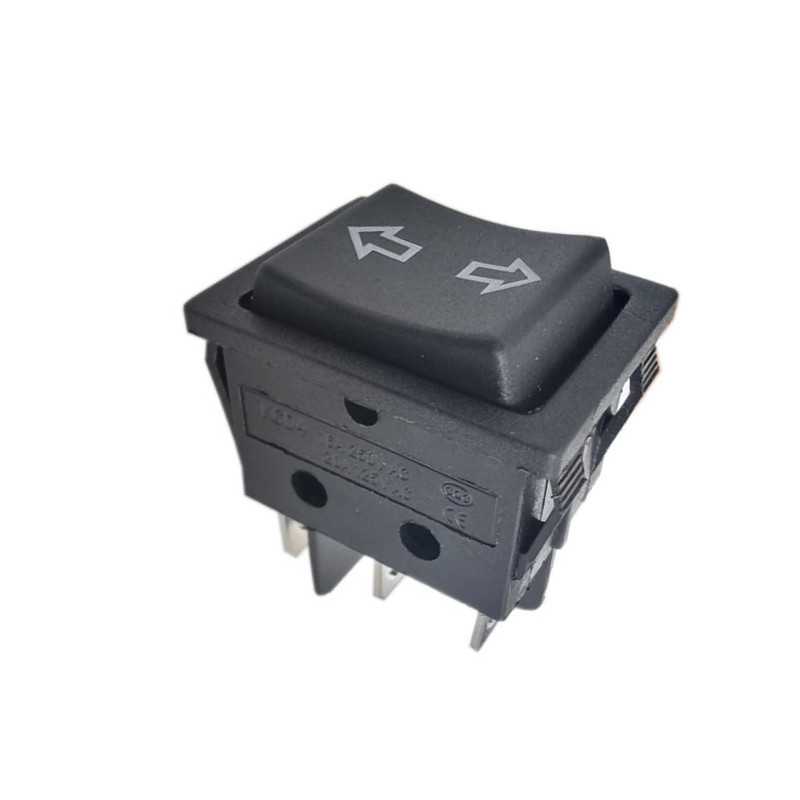 PRZEŁĄCZNIK CHWILOWY 3-POZYCYJNY KOŁYSKOWY CZARNY 2-TORY 16A/250V STRZAŁKI