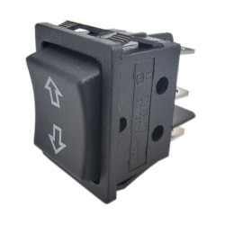 PRZEŁĄCZNIK CHWILOWY 3-POZYCYJNY KOŁYSKOWY CZARNY 2-TORY 16A/250V STRZAŁKI