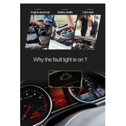 MIERNIK DIAGNOSTYCZNY KW681 SKANER OBD2 TESTER AKUMULATORÓW 6V 12V