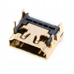 GNIAZDO ZŁĄCZE HDMI SMD KĄTOWE 19-PIN