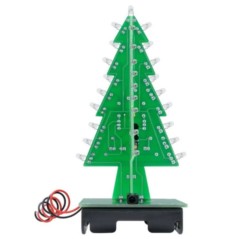 Choinka LED 3D RGB + Koszyk Kabel USB Zestaw kit do Montażu