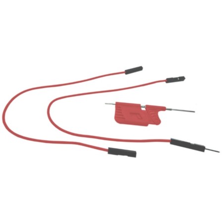 CHWYTAK POMIAROWY PRECYZYJNY 55mm CZERWONY + KABLE