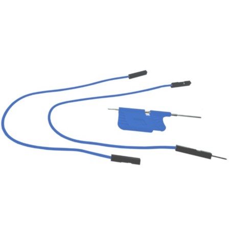 CHWYTAK POMIAROWY PRECYZYJNY 55mm NIEBIESKI + KABLE