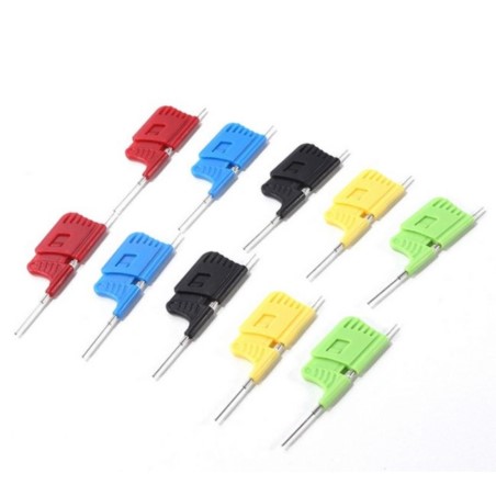 ZESTAW 10szt CHWYTAKÓW POMIAROWCH PRECYZYJNYCH 55mm 5-KOLORÓW