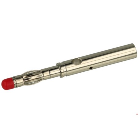 WTYK BANAN 4mm CZARNY 25.502.2 Z GNZ. BANAN 4mm BEZPIECZNY 32A 1000V Amass LUTOWANY