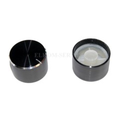 GAŁKA POTENCJOMETRU GCLG30 GŁADKA CZARNA 30mm ALUMINIUM