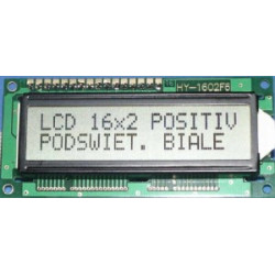  WYŚWIETLACZ LCD 2x16 E K/W CYRYLICA 16x2