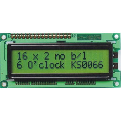 WYŚWIETLACZ LCD 2x16 E YG BEZ PODŚWIETLENIA 16x2 SUPER PŁASKI !