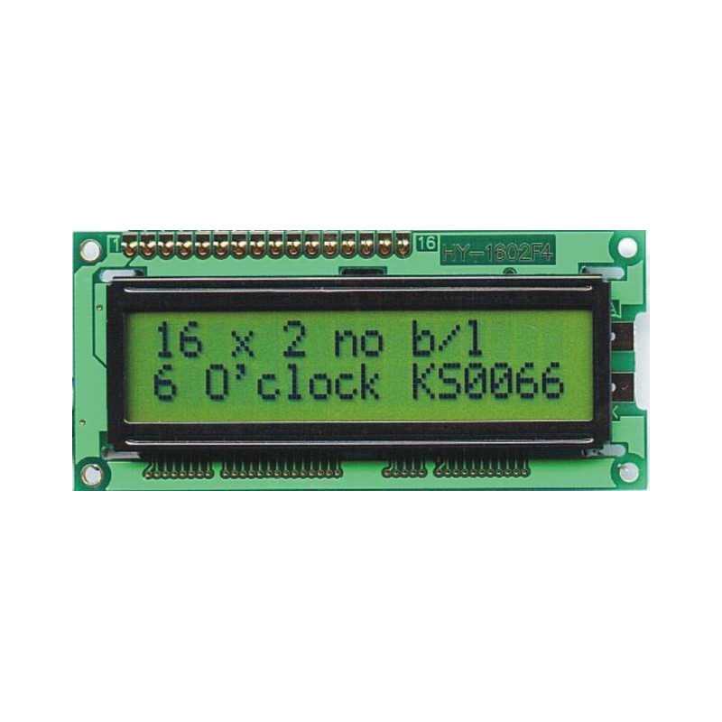  WYŚWIETLACZ LCD 2x16 E YG BEZ PODŚWIETLENIA 16x2 SUPER PŁASKI !