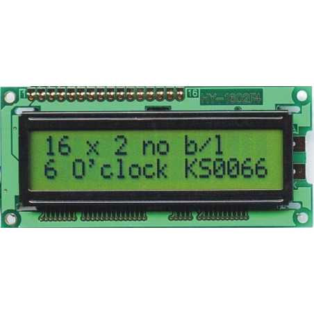 WYŚWIETLACZ LCD 2x16 E YG BEZ PODŚWIETLENIA 16x2 SUPER PŁASKI !