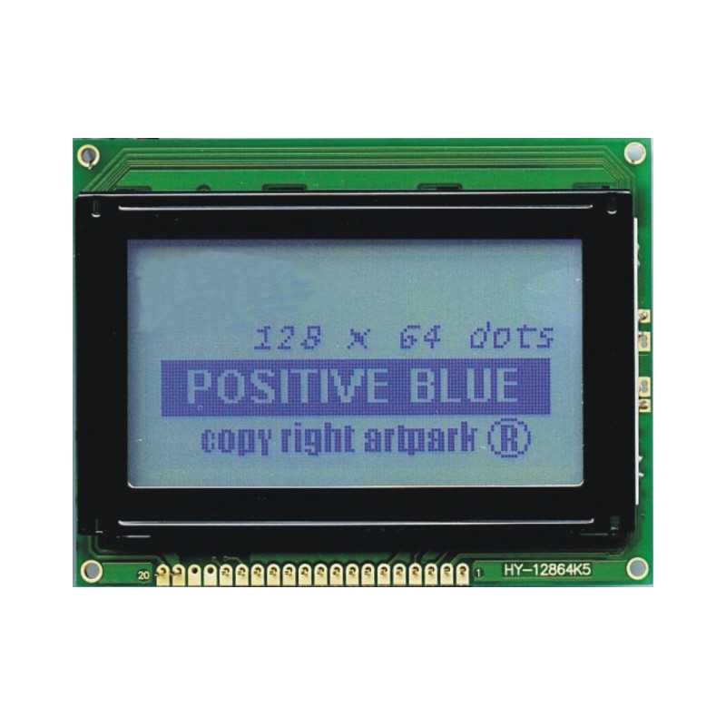 WYŚWIETLACZ GRAFICZNY LCD 128x64 A B/W 
