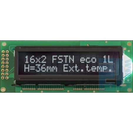  WYŚWIETLACZ LCD 2x16 H MHW W/K CYRYLICA 16x2