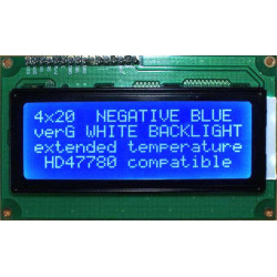  WYŚWIETLACZ LCD 4x20 G BIW W/B 20x4 NIEBIESKI
