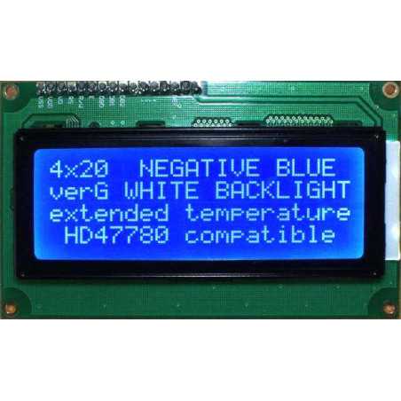  WYŚWIETLACZ LCD 4x20 G BIW W/B 20x4 NIEBIESKI