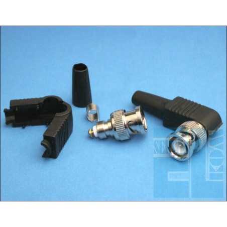 BNC WTYK KĄTOWY SKRĘCANY Z ODGIĘTKĄ