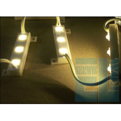  PODŚWIETLENIE LISTWA 3 LED FLUX BIAŁA CIEPŁA 12V WODOSZCZELNA