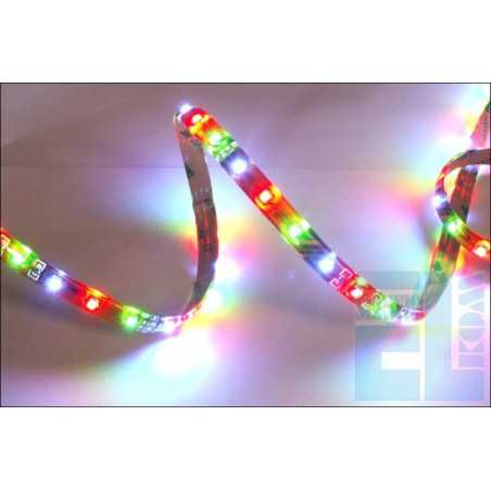 SZNUR TAŚMA DIODOWA ELASTYCZNA / GIĘTKA LED RGB 12V - 30 LED 50cm - SILIKON
