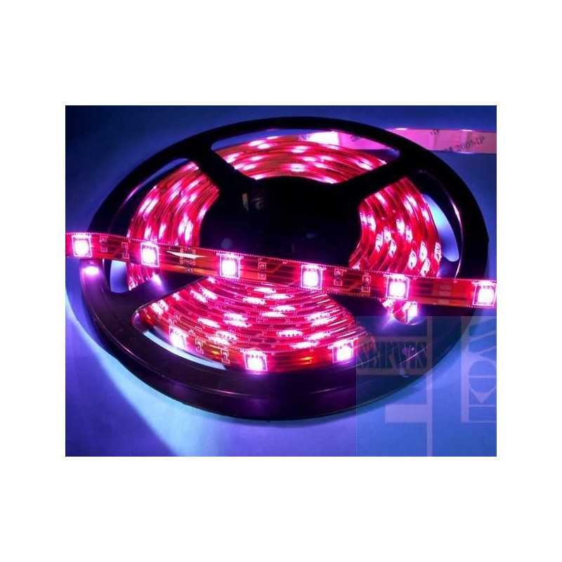 TAŚMA ELASTYCZNA LED RGB 12V - 15 LED 50cm - SILIKON BIAŁE PODŁOŻE
