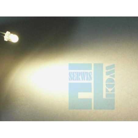 DIODA LED 3mm BIAŁA CIEPŁA WARM 4500mcd 4,5cd 30st. !!