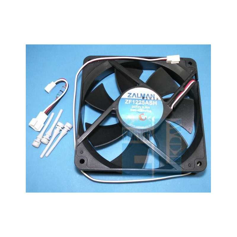 Wentylator Zalman 12x12cm ZM-F3 12V W KOMPLECIE GUMOWE KOŁKI MONTAŻOWE