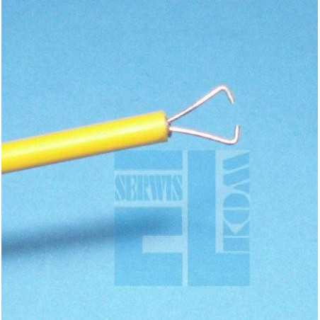  CHWYTAK POMIAROWY PAZUREK GNIAZDO 4mm CZARNY DŁUGOŚĆ 160mm