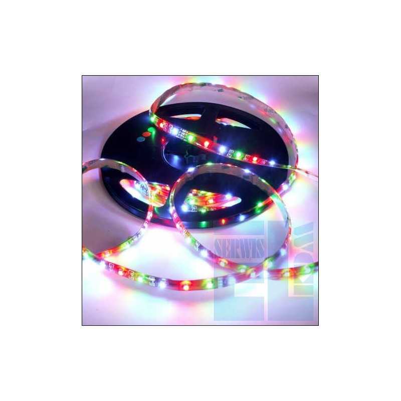  SZNUR TAŚMA DIODOWA ELASTYCZNA / GIĘTKA LED RGB 12V - 30 LED 50cm - SILIKON