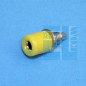 GNIAZDO BANAN 4mm ŻÓŁTE NIKLOWANE PRZYKRĘCANE 22mm 24A 60V