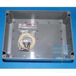 OBUDOWA G-3127 ABS 200x150x75mm uszczelka IP65 Ciemnopopielata