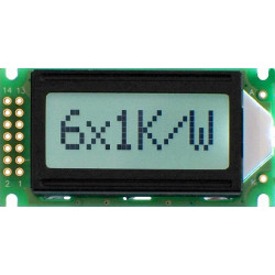  WYŚWIETLACZ LCD 1x6 B FHW BIG 6x1 CYRYLICA POZYTYW