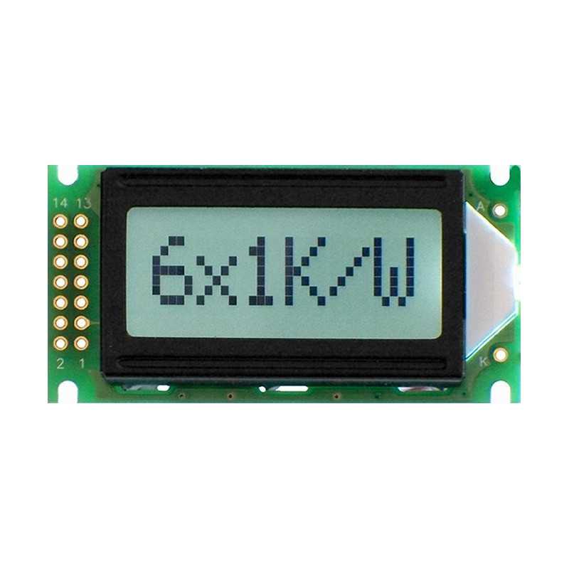 WYŚWIETLACZ LCD 1x6 B FHW BIG 6x1 CYRYLICA POZYTYW