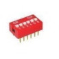 PRZEŁĄCZNIK DIP SWITCH 6 CZERWONY ON-OFF x6