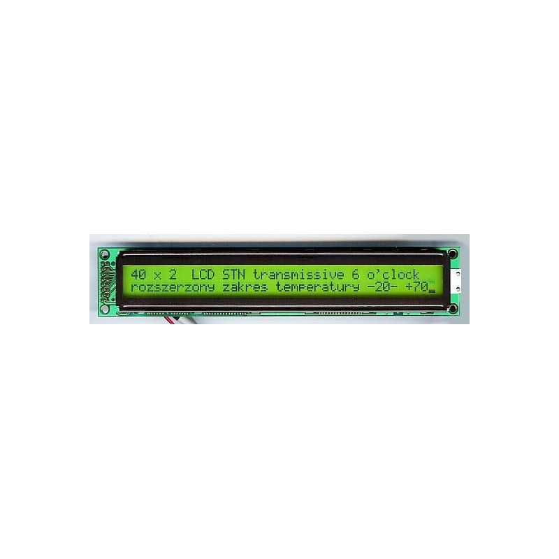 WYŚWIETLACZ LCD 2x40 w.A 4002A Y/G 40x2