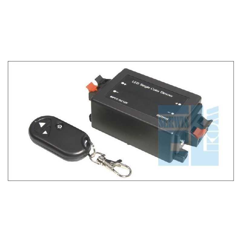 ŚCIEMNIACZ DO LISTW TAŚM DIODOWYCH LED JEDOKANAŁOWY - PILOT RADIOWY STEROWNIK 12V DC