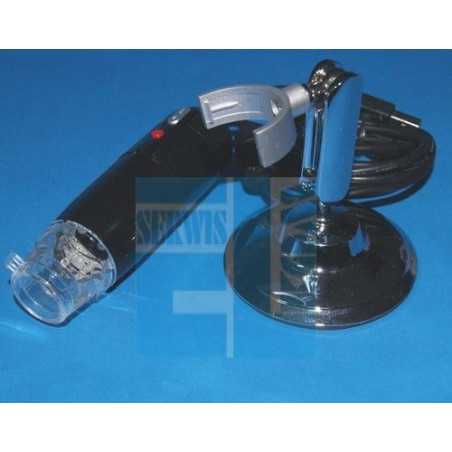 Cyfrowy mikroskop USB + Oświetlenie 8 LED