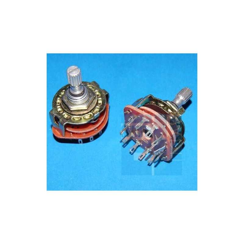 PRZEŁĄCZNIK OBROTOWY 2x6 POZYCJI RBS1