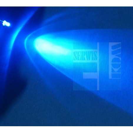  DIODA LED 3mm NIEBIESKA SUPER JASNA 15st. CLEAR/3014